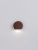 Kinkiet zewnętrzny LED kolor rdzawy okrągły minimalistyczny nowoczesny IP54 SARDIRA LE75311 Luces Exclusivas